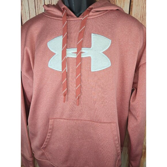 Under Armour ColdGear Loose Fit Hoodie Medium Rose Pink - Picture 3 of 7